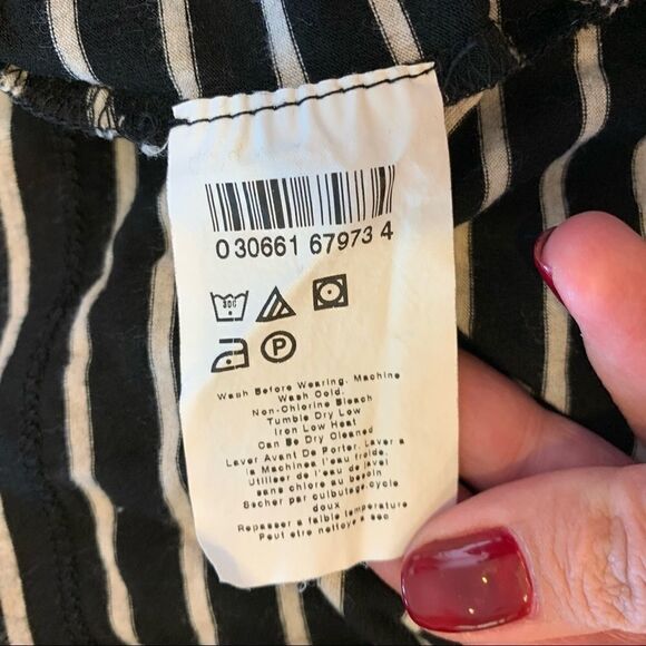 A Pea In The Pod Striped Batwing Sleeve Tie Dress Size Large - Picture 5 of 10